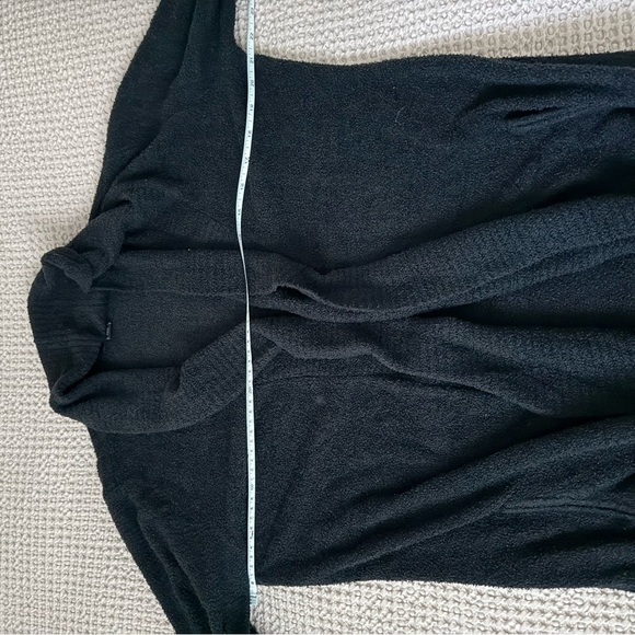 Barefoot Dreams CozyChic Lite Circle Cardigan – Black (XS/S) - Picture 6 of 9